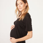 Maternity V Neck Pocket Tee (1636255858790)