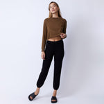 Cropped Long Sleeve Ex-Boyfriend Pocket Crew (4953629687910)