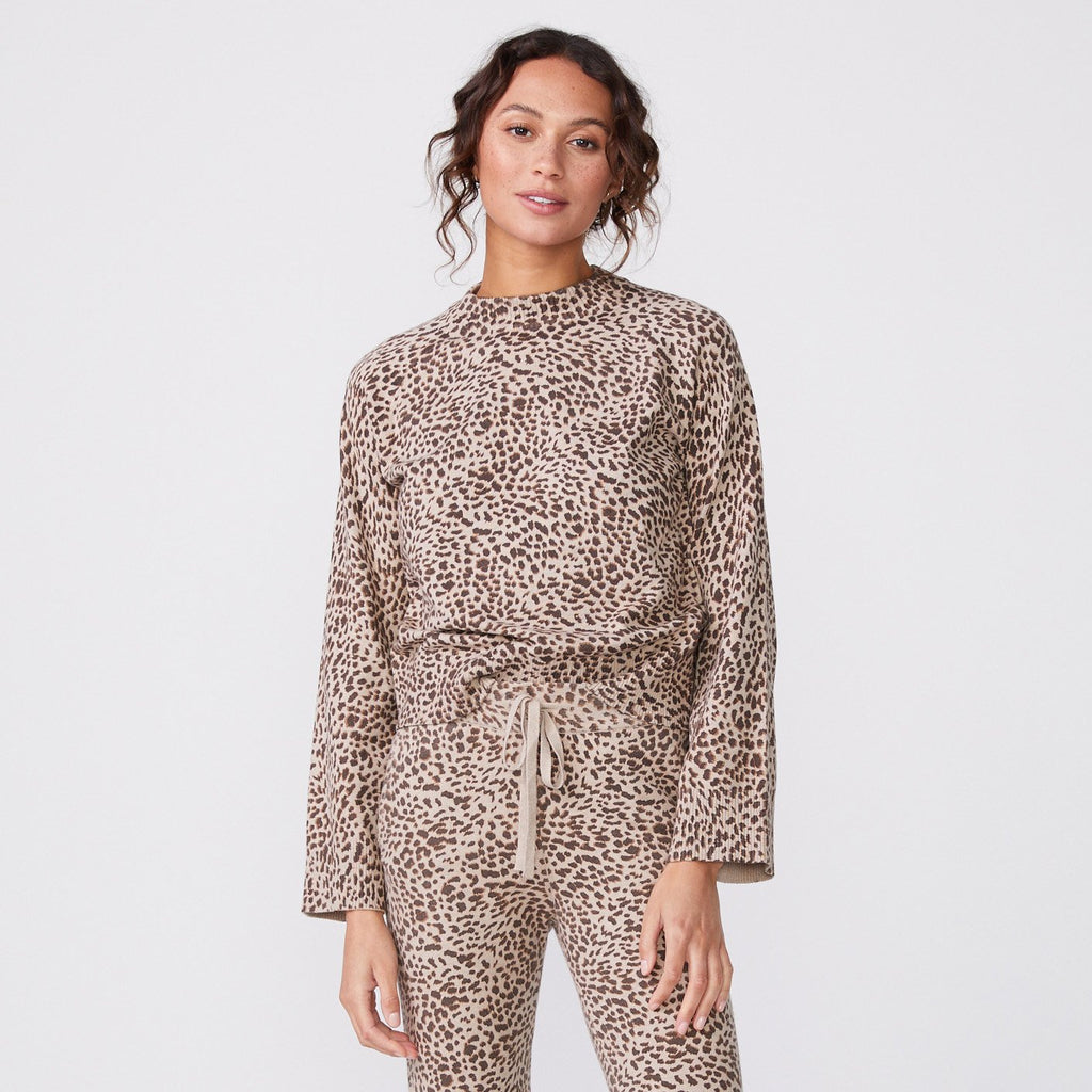 Mini Leopard Mock Neck Long Sleeve (6147257270454)