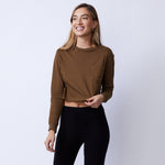 Cropped Long Sleeve Ex-Boyfriend Pocket Crew (4953629687910)