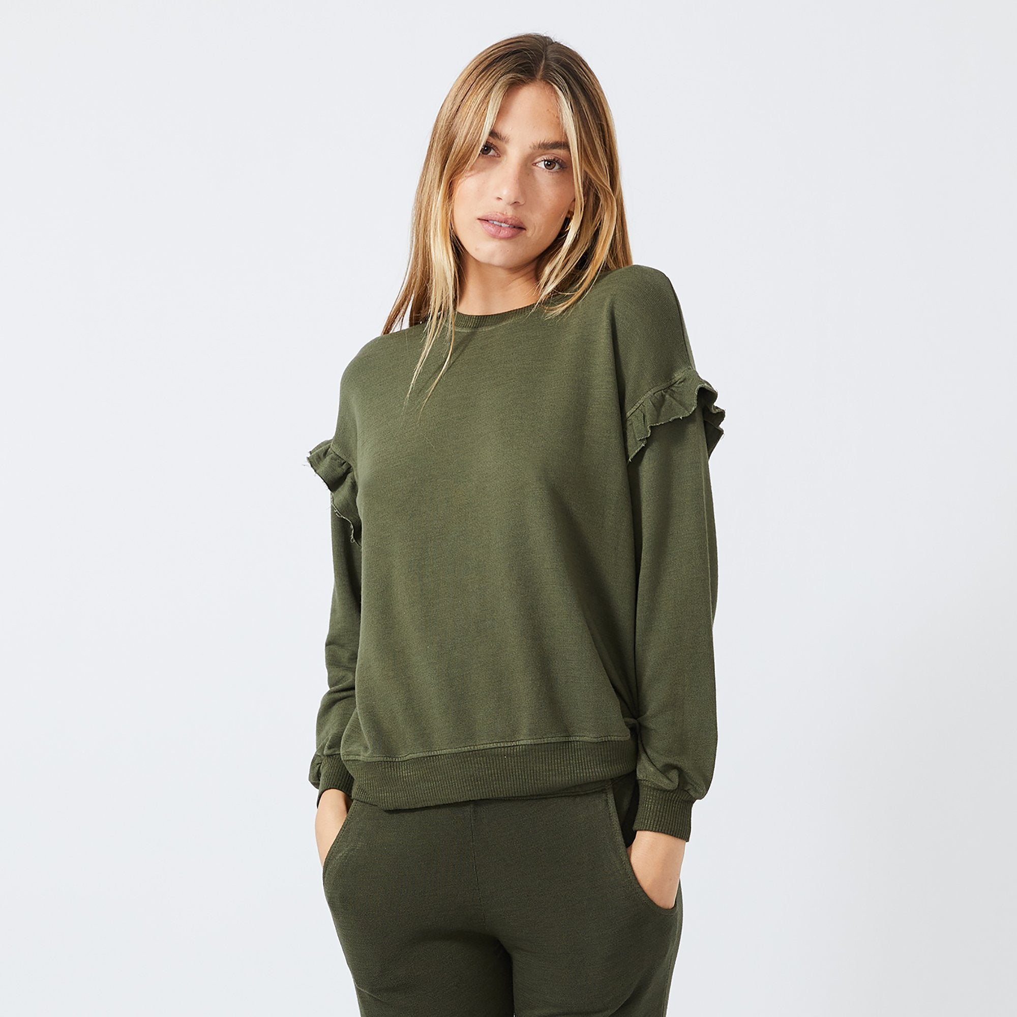 Supersoft Ruffle Sweatshirt (4922459488358)