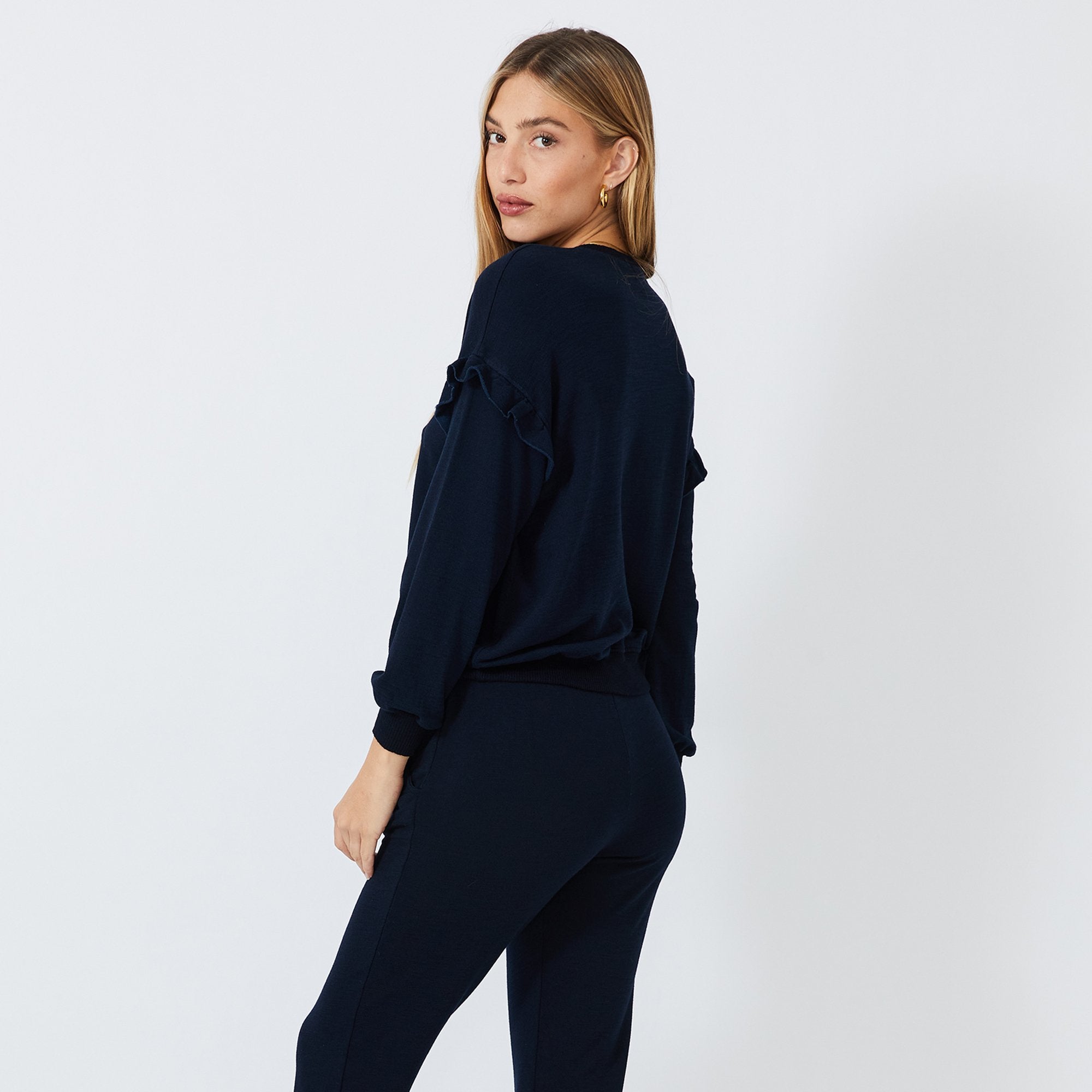 Supersoft Ruffle Sweatshirt (4922459422822)