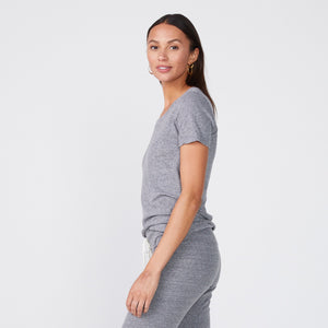 Textured Tri-Blend Relaxed Crew Neck Tee (9535392452)