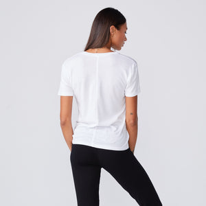 Cotton Modal Relaxed V Neck Tee (9703682767)