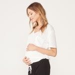 Maternity V Neck Pocket Tee (1636255891558)