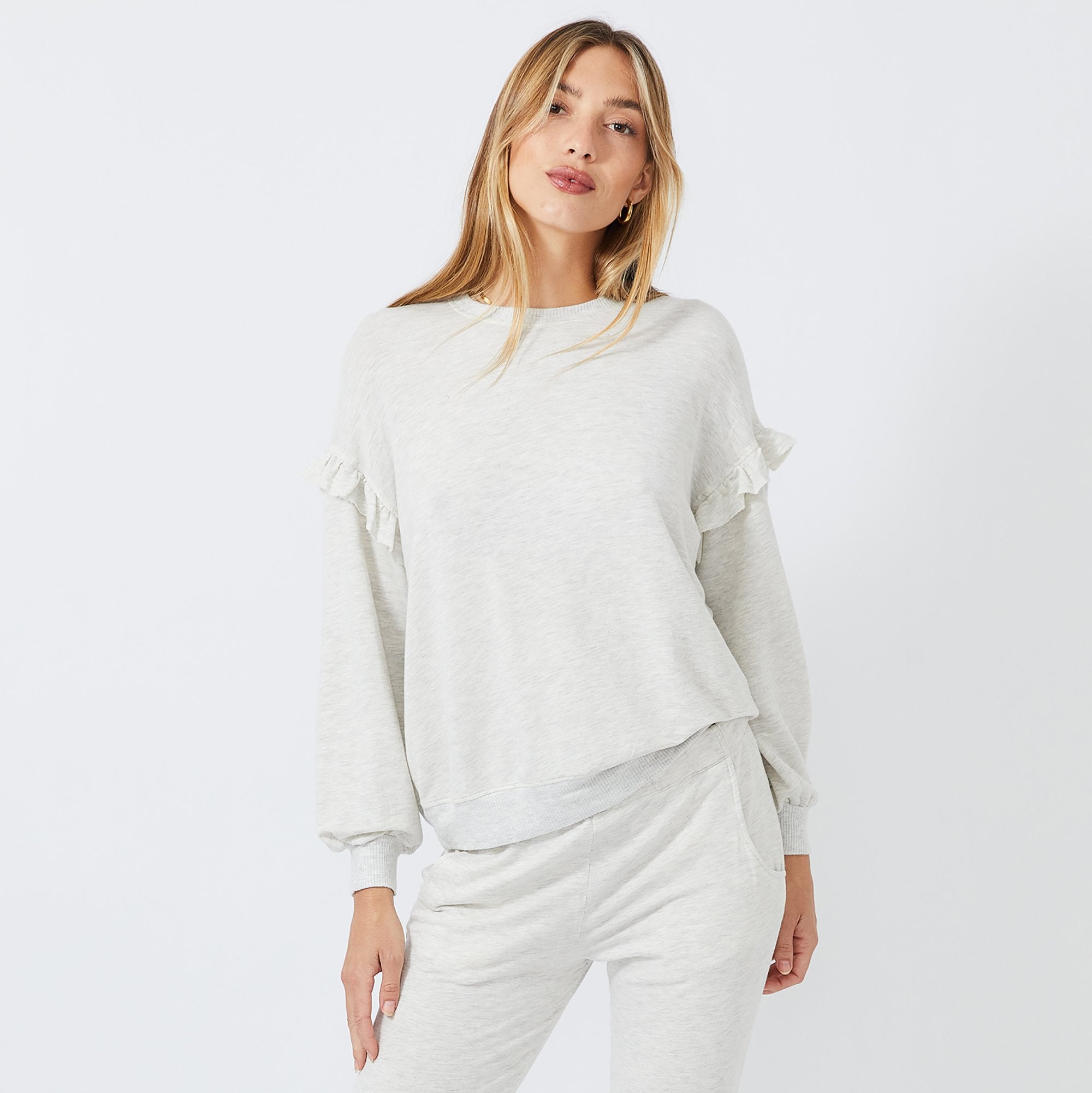 Supersoft Ruffle Sweatshirt (4922459390054)