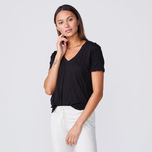 Tissue Relaxed V Neck Tee (9703660239)