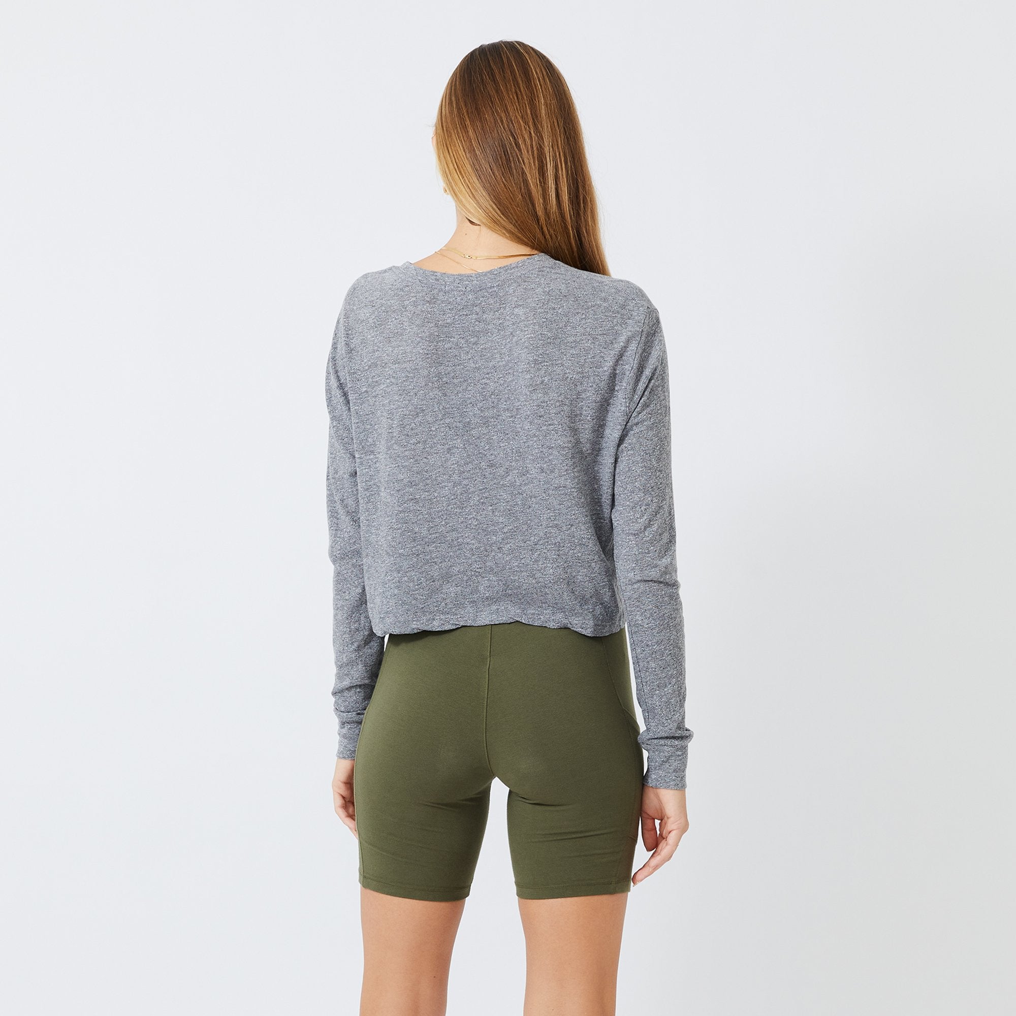 Cropped Long Sleeve Ex-Boyfriend Pocket Crew (4933492047974)