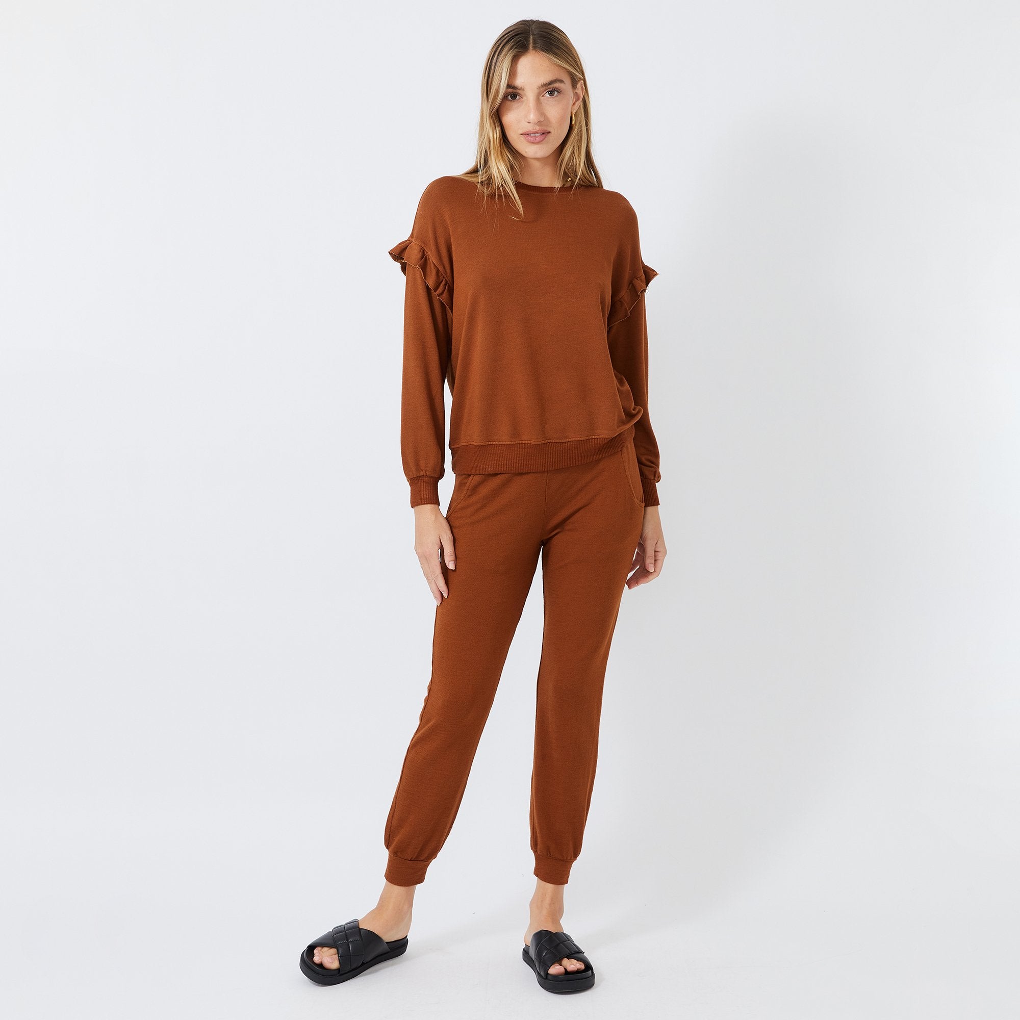 Supersoft Ruffle Sweatshirt (4922459455590)