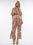 SCARF PRINT JUMP SUIT