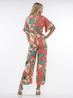 SCARF PRINT JUMP SUIT