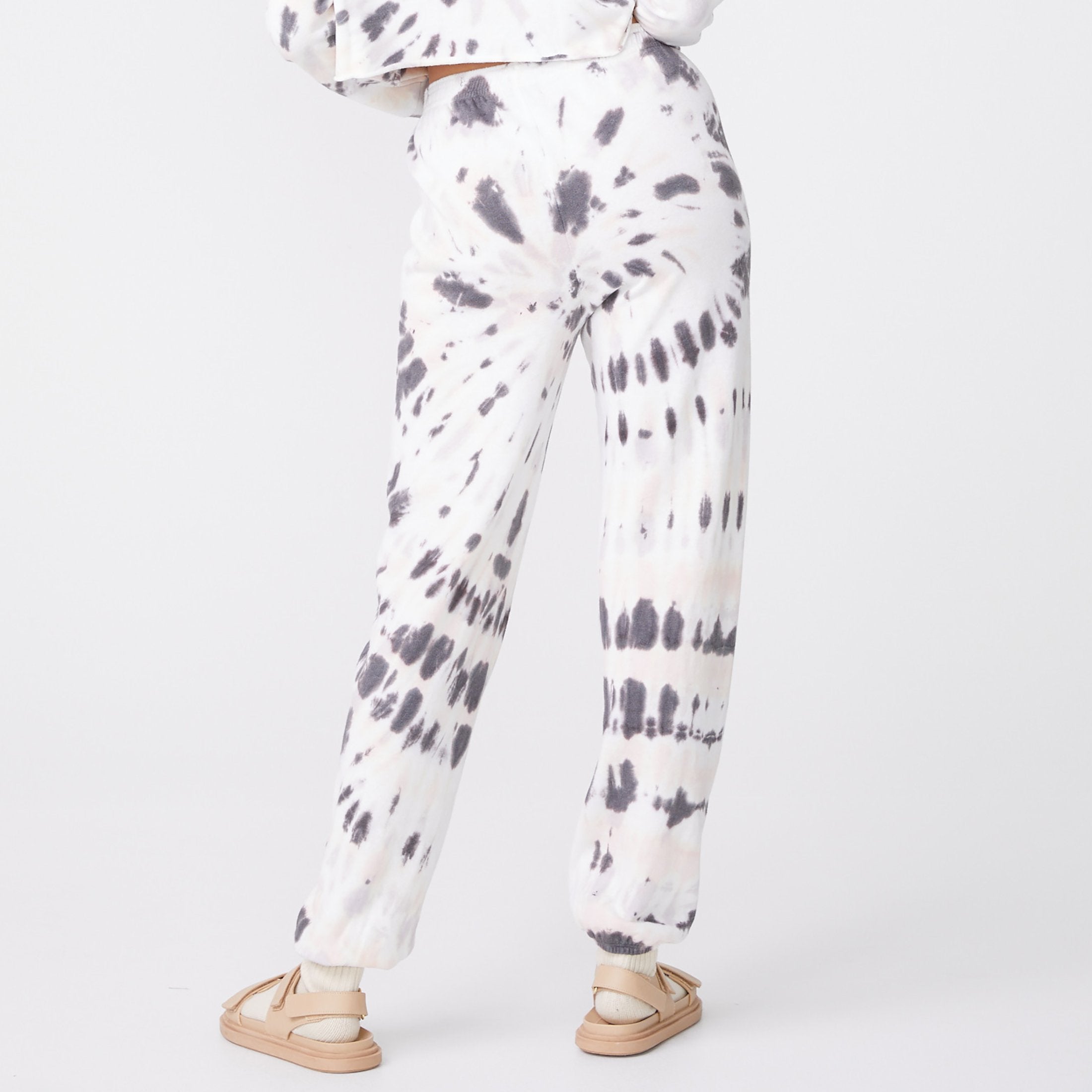 Kaleidoscope Tie Dye High Waisted Vintage Sweats (6592531529910)
