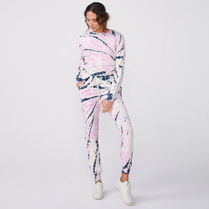 Bamboo Burst Tie Dye Girlfriend Sweats (6643420496054)
