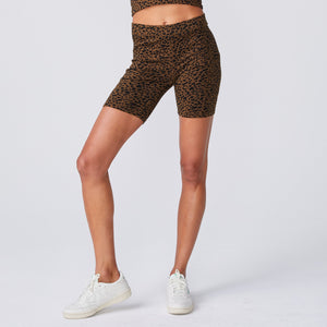 Mini Leopard Biker Shorts (6089287762102)