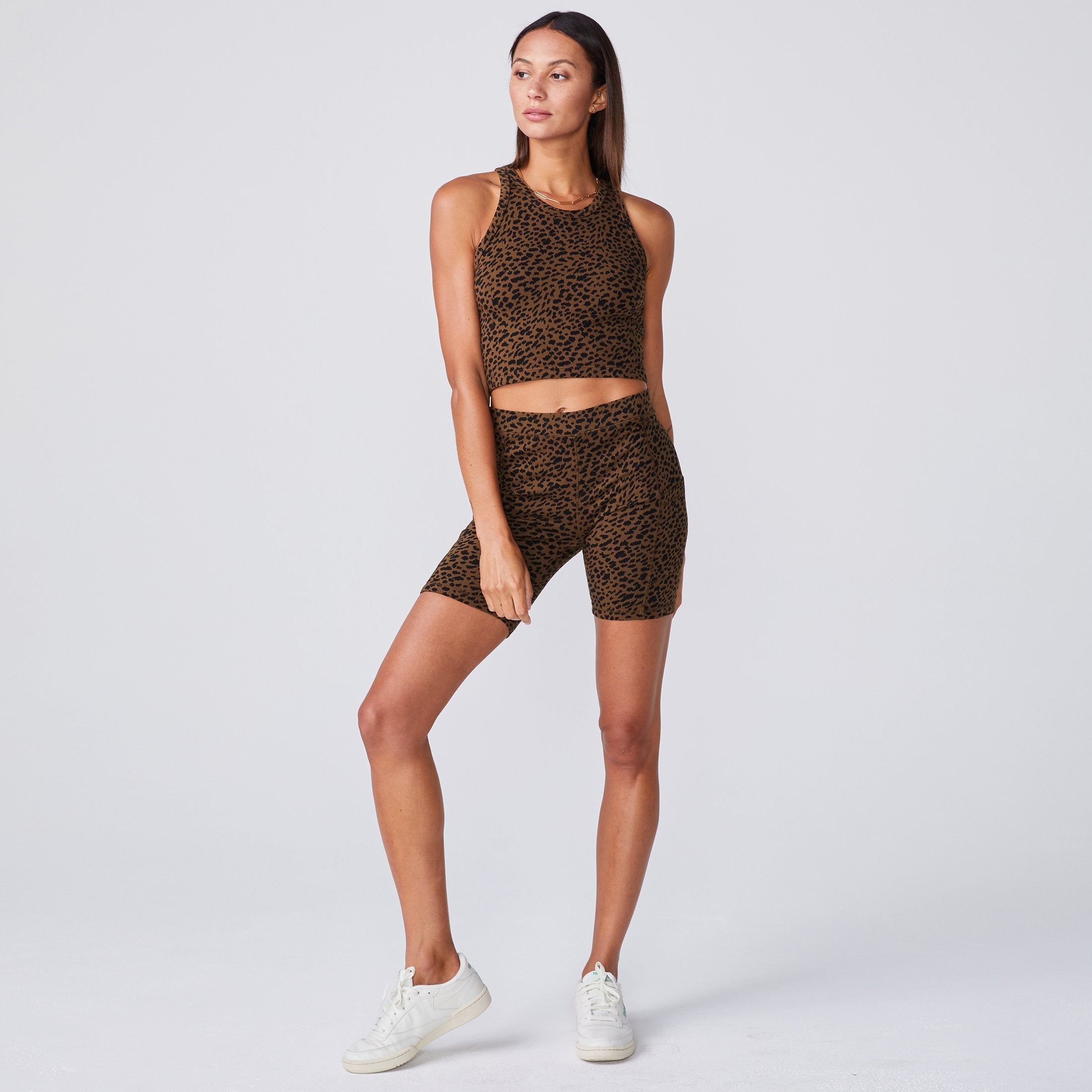 Mini Leopard Cropped Ultimate Tank (6089287434422)