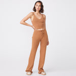 Rib Wide Leg Sweats (6592637239478)