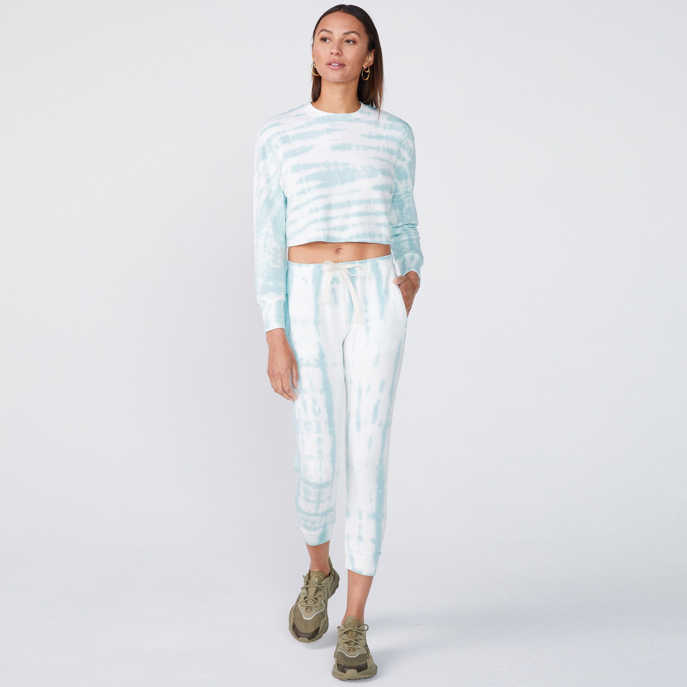 Painter Tie Dye Cropped Boyfriend Sweatshirt (6214111527094)