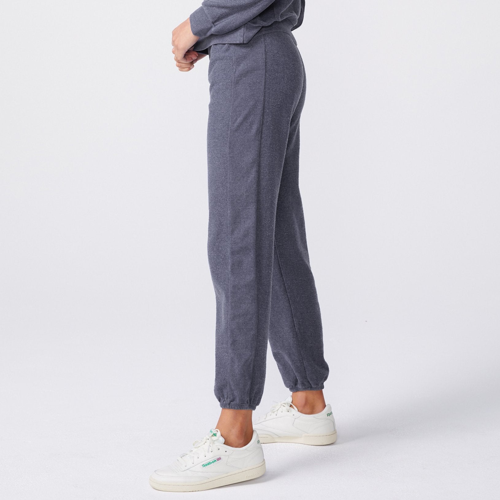Fuzzy Fleece Rib Sweats (6643419807926)