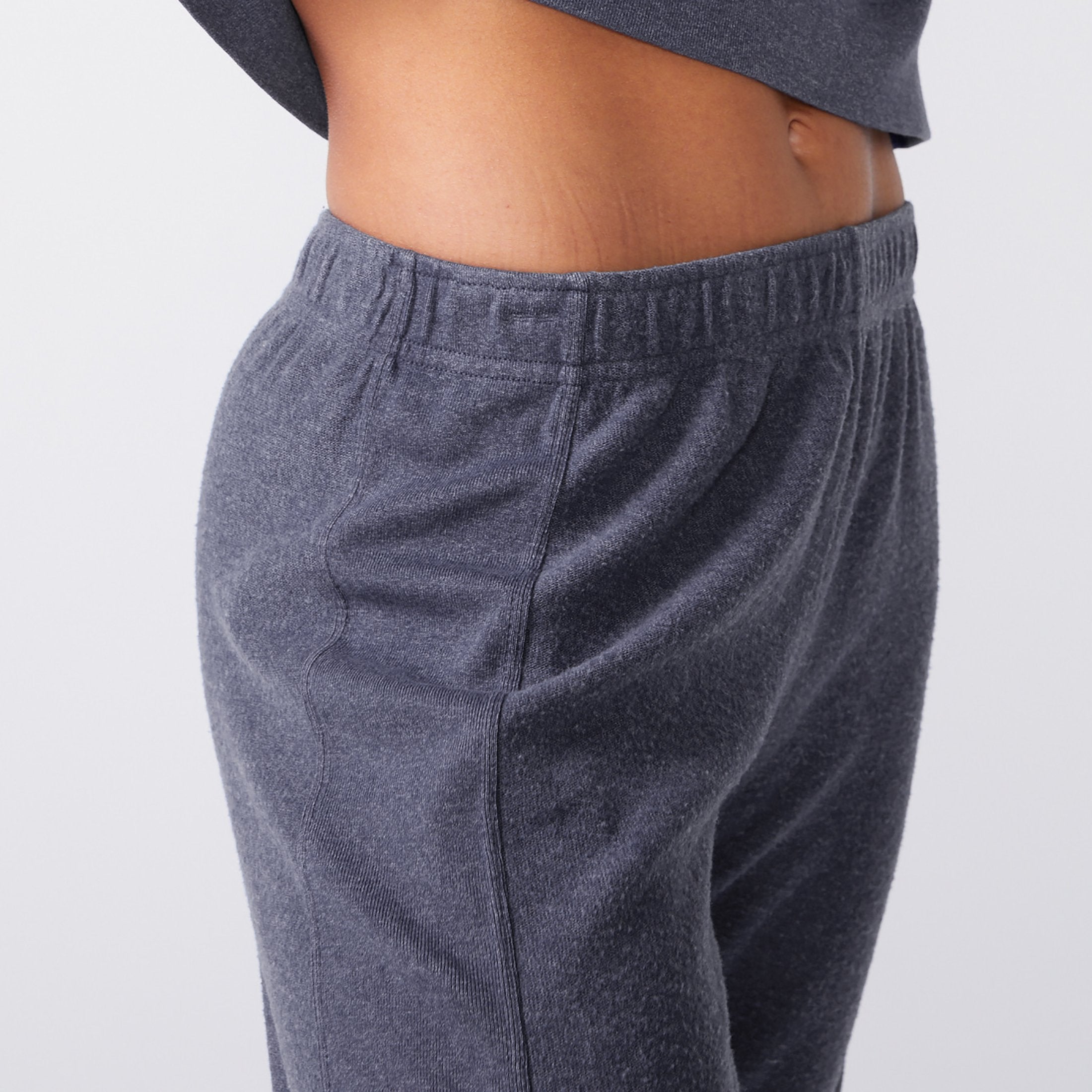 Fuzzy Fleece Rib Sweats (6643419807926)