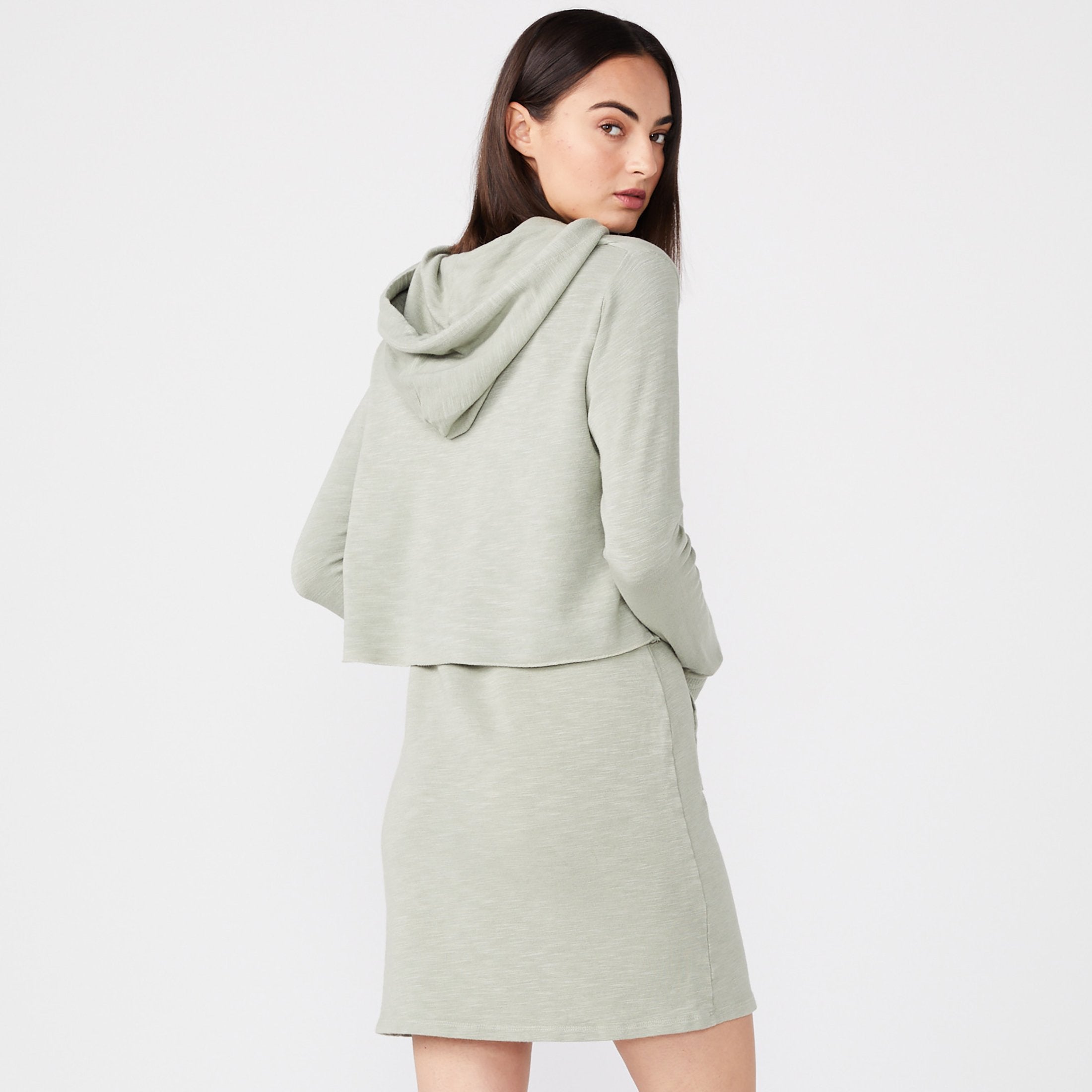 Supersoft Double Layer Hoody Dress (6592610009270)