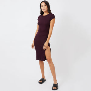 Supersoft Rib Cap Sleeve Dress (4945169416294)