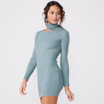 Neck Slit Dress (6147255468214)