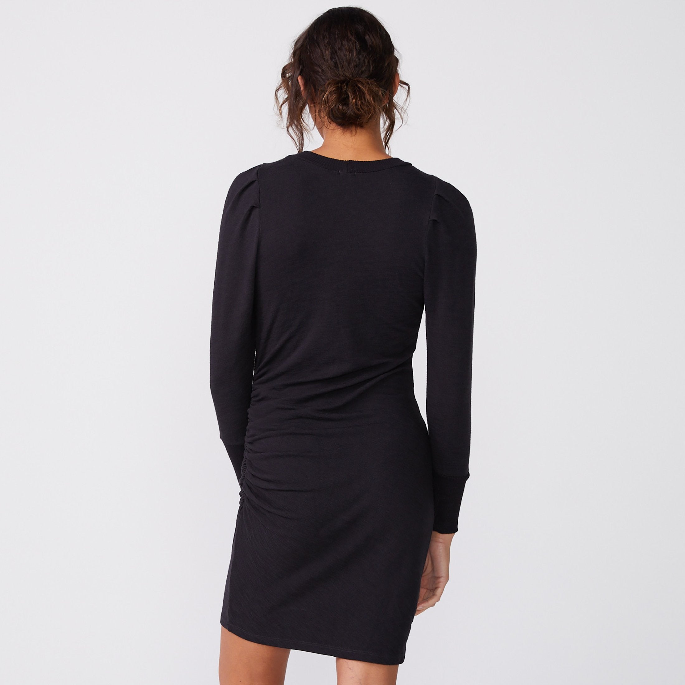 Supersoft Shirred Tucked Sleeve Dress (6147256647862)