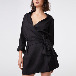 Linen Shirt Dress (6583333716150)