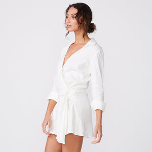 Linen Shirt Dress (6147255763126)