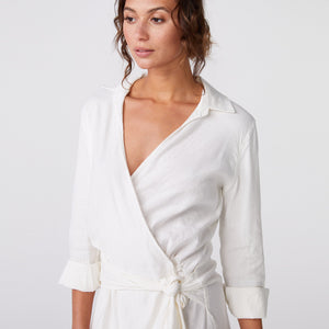 Linen Shirt Dress (6147255763126)