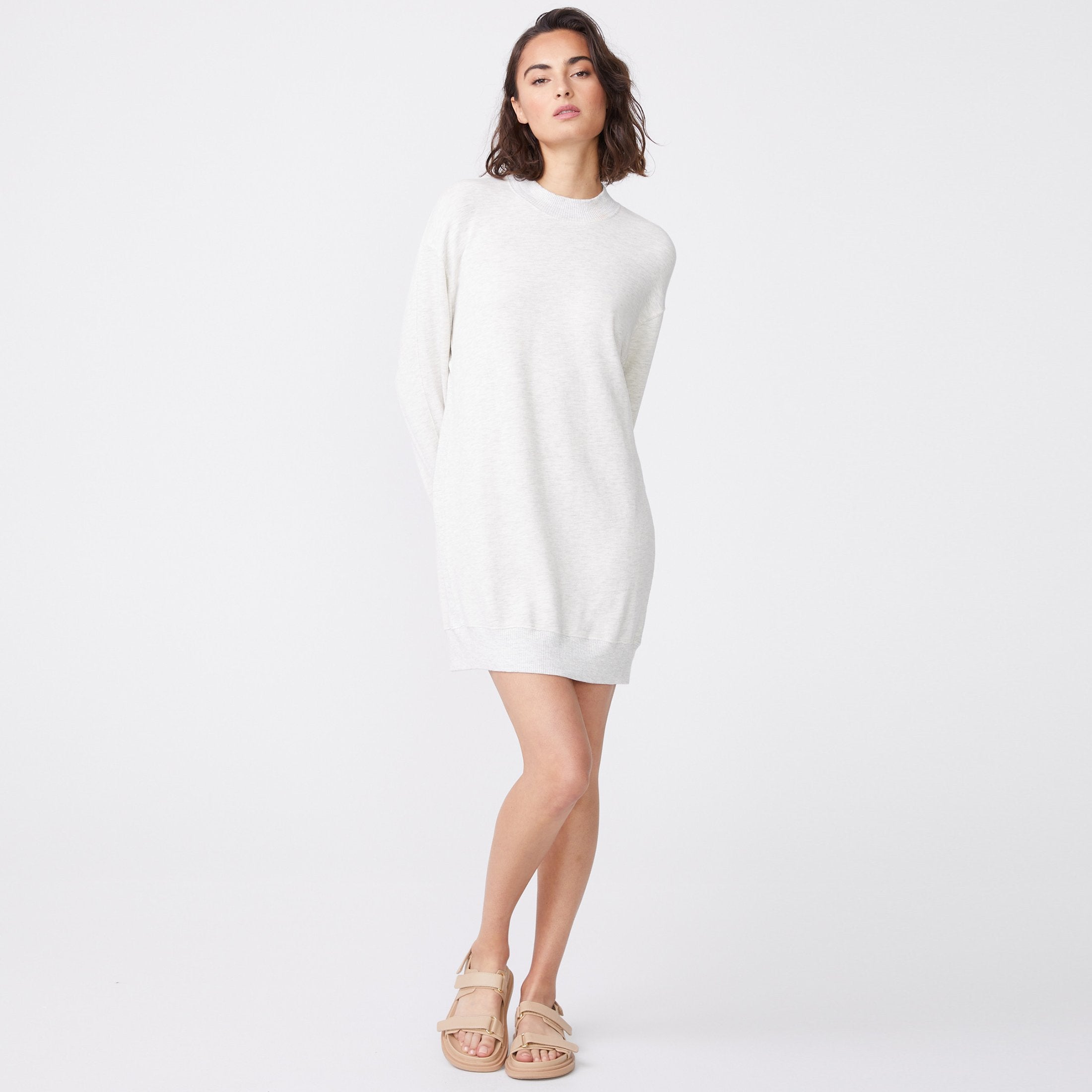 Supersoft Mock Neck Seamed Dress (6583334011062)