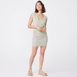 Shirred V Neck Tank Dress (6592532906166)