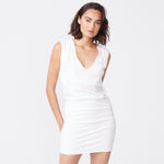 Shirred V Neck Tank Dress (6592532742326)