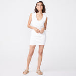 Shirred V Neck Tank Dress (6592532742326)