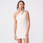 Cut Out One Shoulder Dress (6643419513014)