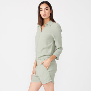 Crepe Zip Romper (6592534282422)