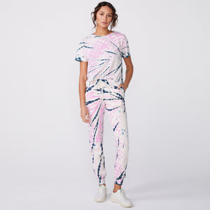 Bamboo Burst Tie Dye Oversized Crew (6643420332214)