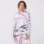 Bamboo Burst Tie Dye Boxy Sweatshirt (6643420397750)