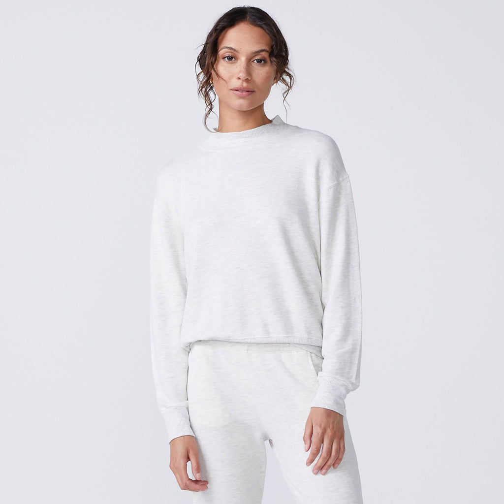 Supersoft Mock Neck Seamed Sweatshirt (6194333614262)