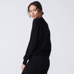 Supersoft Mock Neck Seamed Sweatshirt (6194333515958)