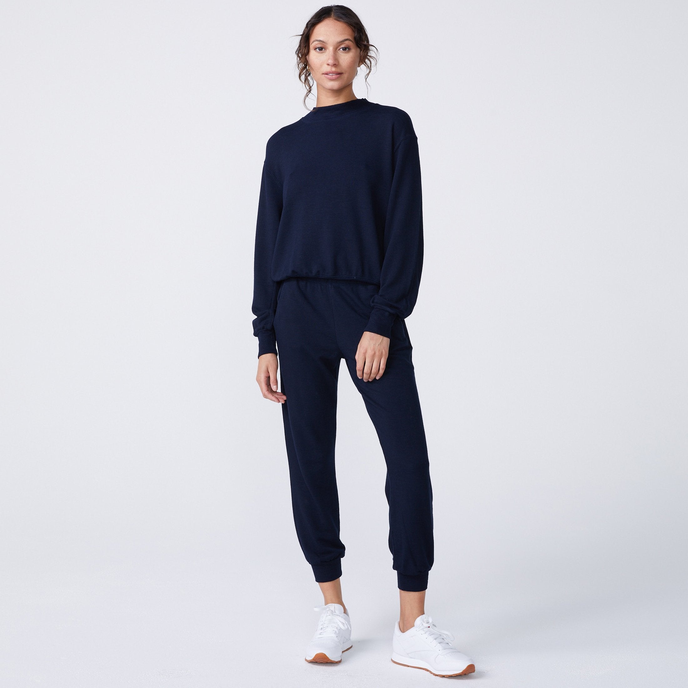 Supersoft Mock Neck Seamed Sweatshirt (6194333548726)