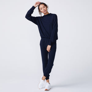 Supersoft Mock Neck Seamed Sweatshirt (6194333548726)