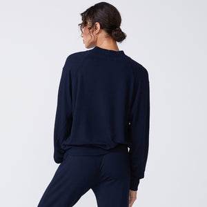 Supersoft Mock Neck Seamed Sweatshirt (6194333548726)