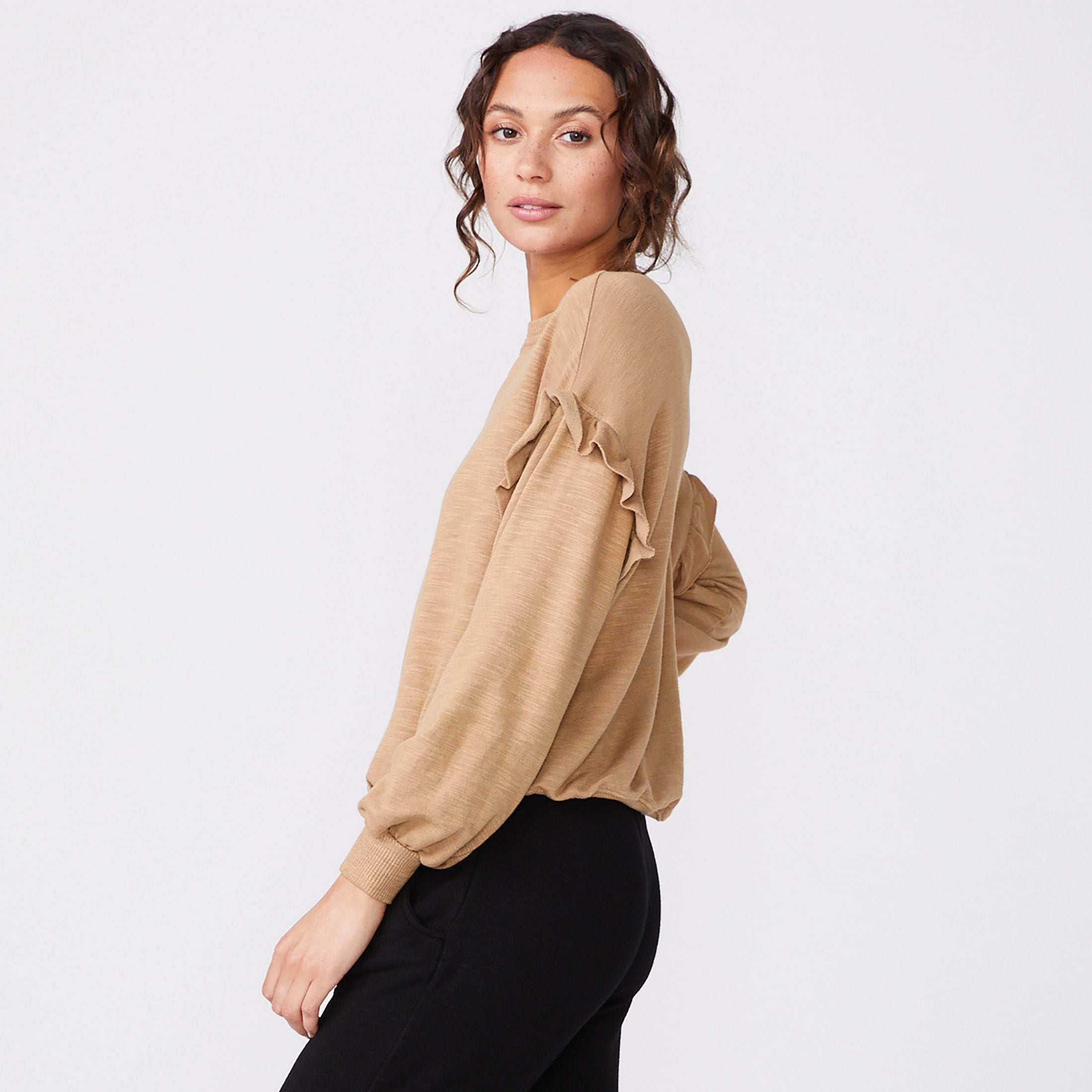 Supersoft Ruffle Sweatshirt (6194333450422)