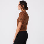 Mini Leopard Puff Sleeve Top (6181213077686)