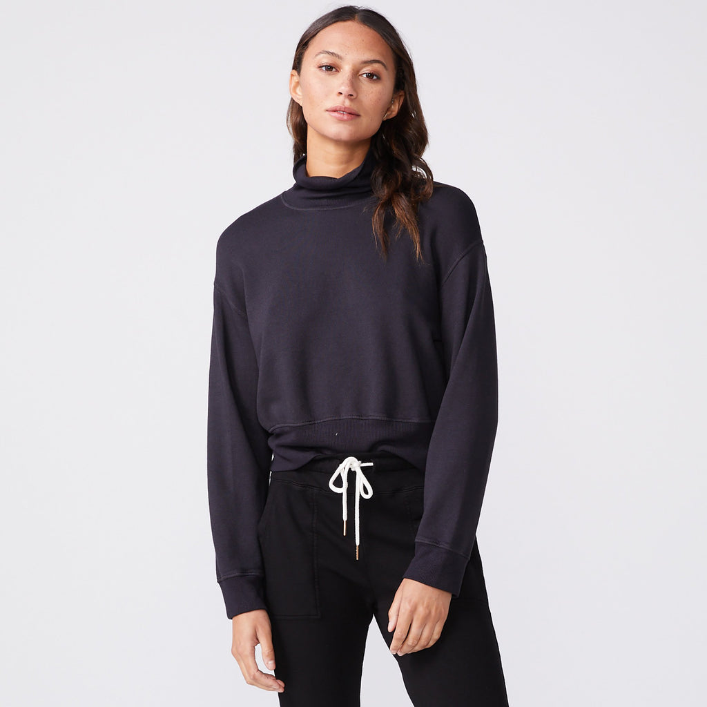 Mock Neck Slouchy Sweatshirt (6147256910006)