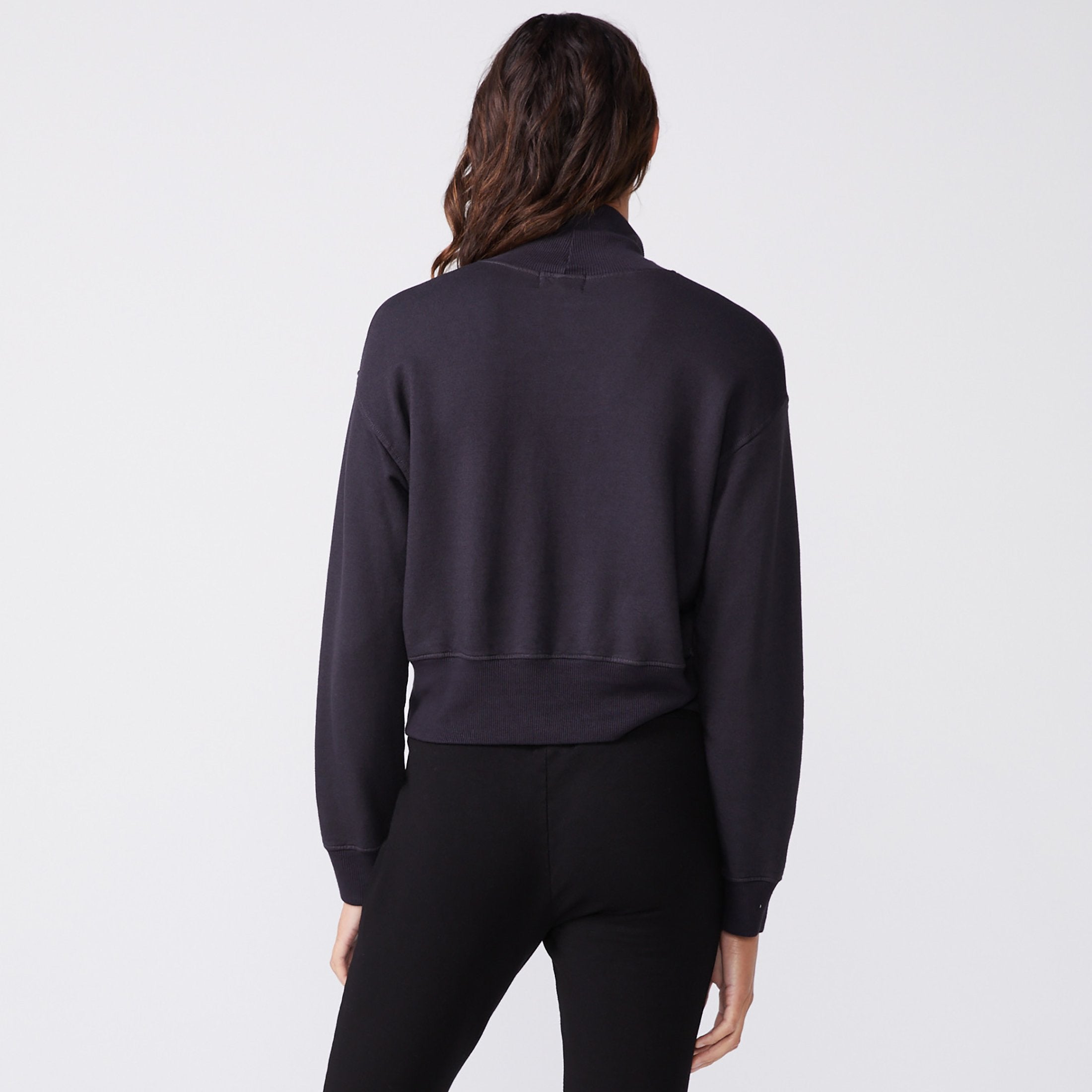 Mock Neck Slouchy Sweatshirt (6147256910006)