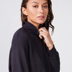 Mock Neck Slouchy Sweatshirt (6147256910006)