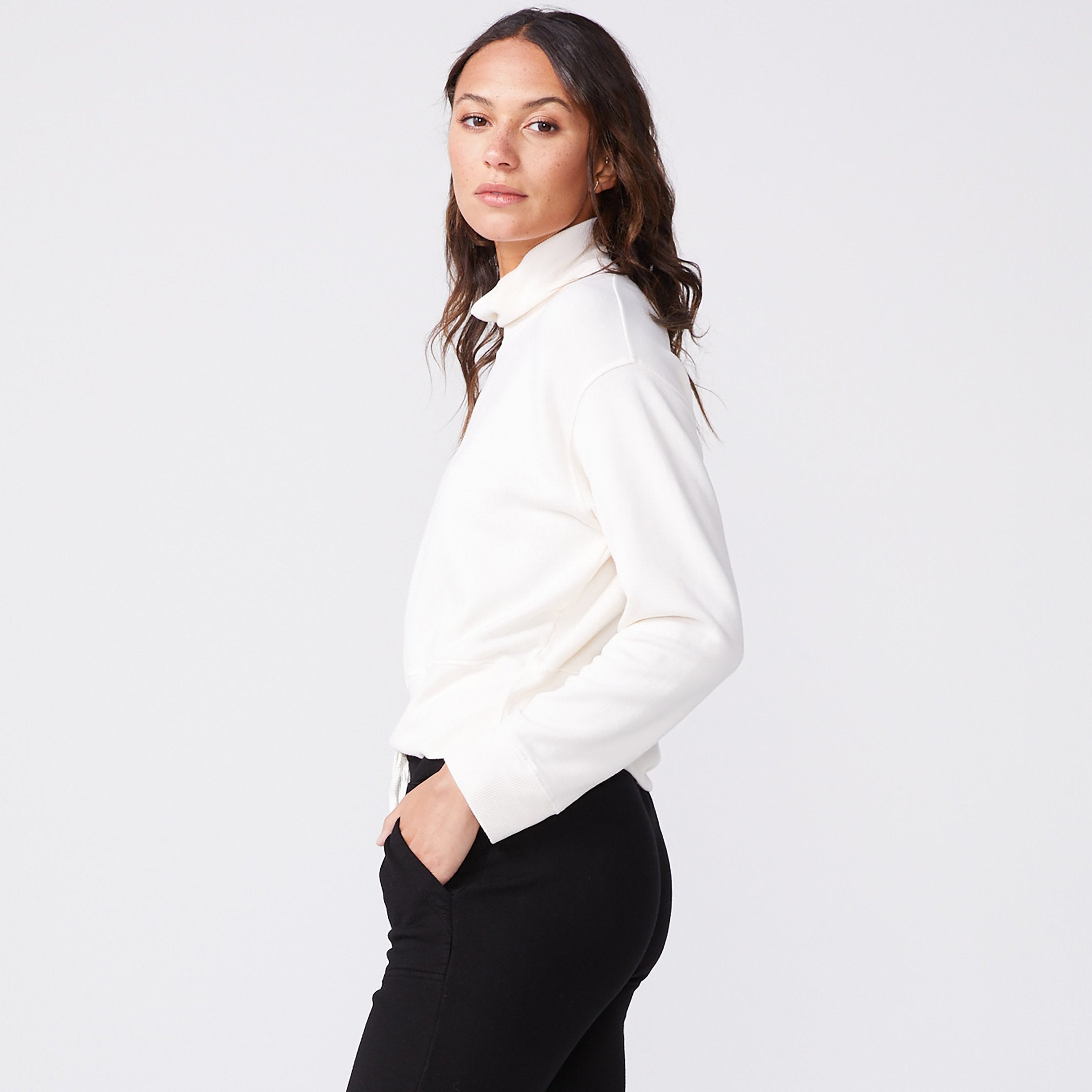 Mock Neck Slouchy Sweatshirt (6147256811702)