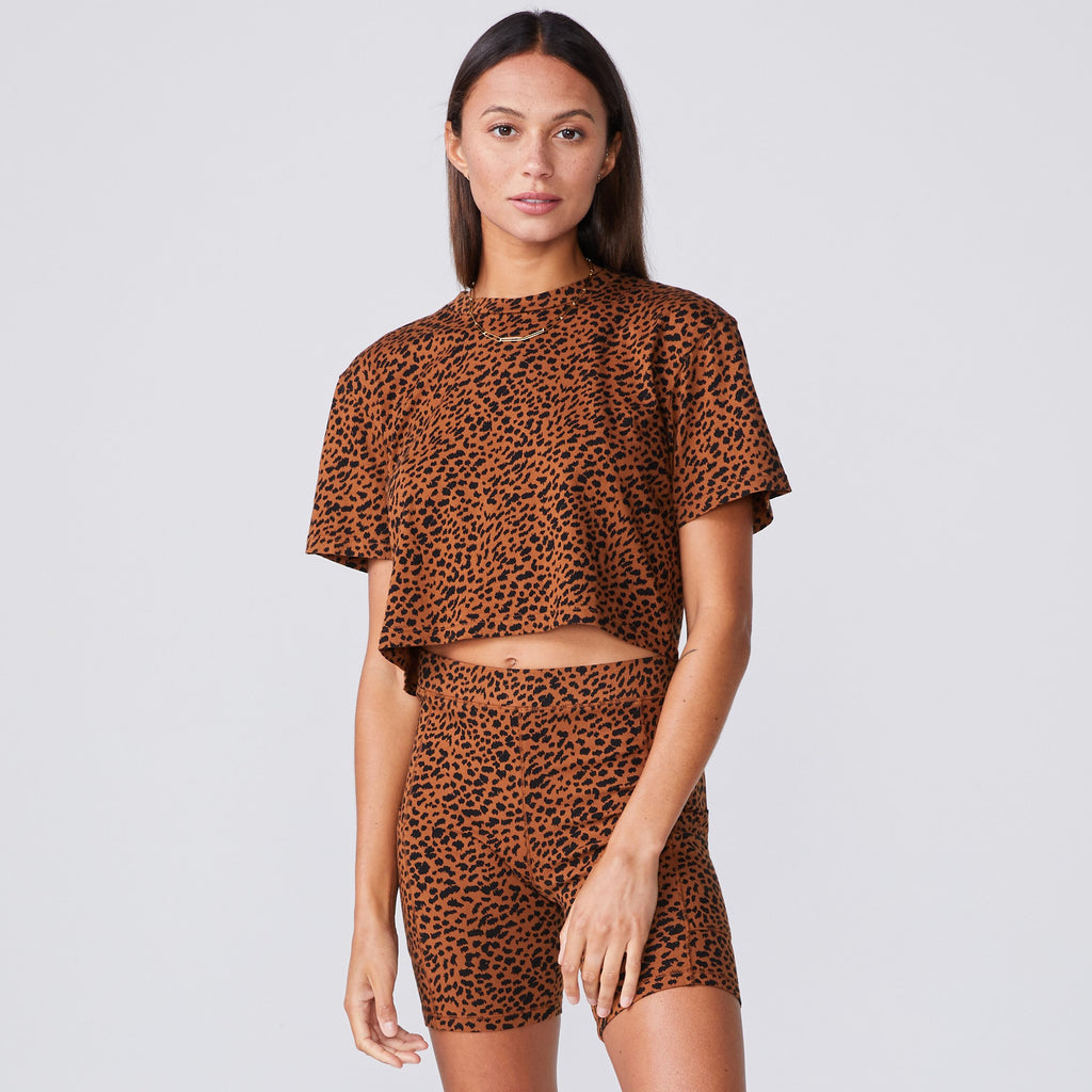 Mini Leopard Cropped Ex-Boyfriend Crew (6089287631030)